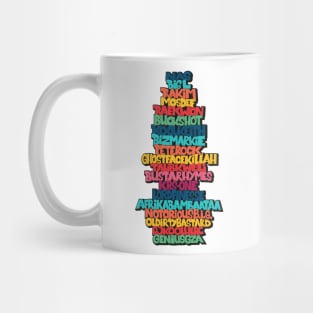 Rap Legends. Funky Design. Hip hop Allstars 90´s. Mug